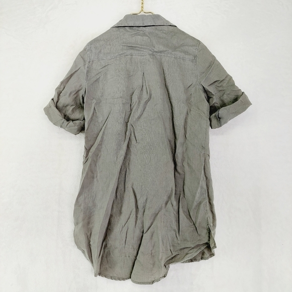 Dolan Gray Linen Roll Tab Short Sleeve Button-Down Shirt 1010 - Picture 5 of 9